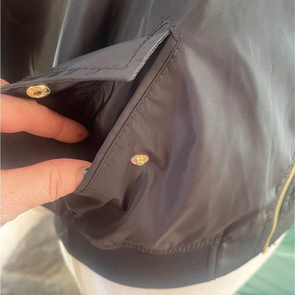 Express Black Bomber Jacket w/ Colorful PatchesI Came To Break Hearts Women’s XS - Picture 6 of 11